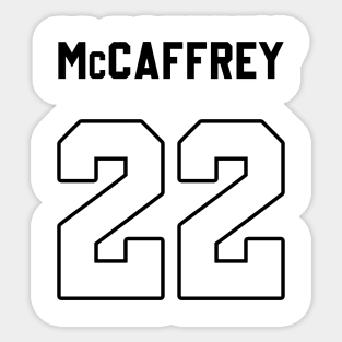 Christian McCaffrey Back Sticker